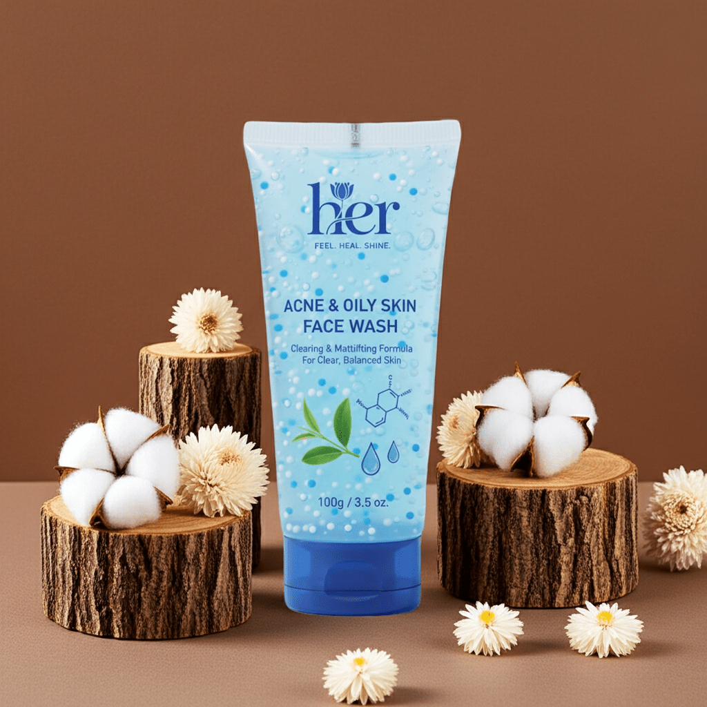 Acne & Oily Skin Face Wash: Clearing & Mattifying Formula - Sparsh Wellness