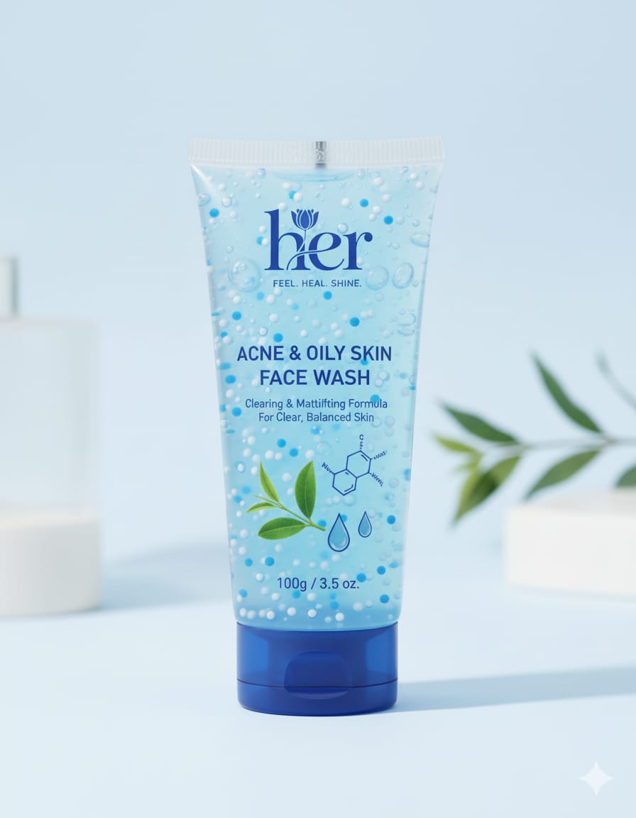 Acne & Oily Skin Face Wash: Clearing & Mattifying Formula - Sparsh Wellness