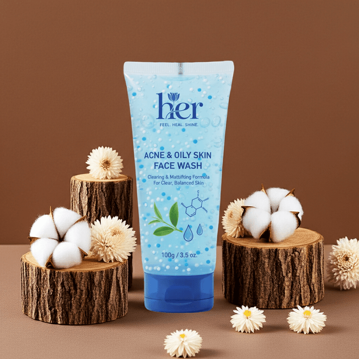Acne & Oily Skin Face Wash: Clearing & Mattifying Formula - Sparsh Wellness