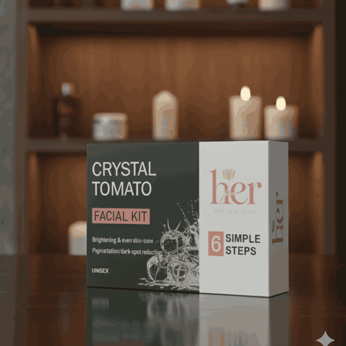 Crystal Tomato Facial Kit – 6 Step Brightening & Pigmentation Control Facial - Sparsh Wellness
