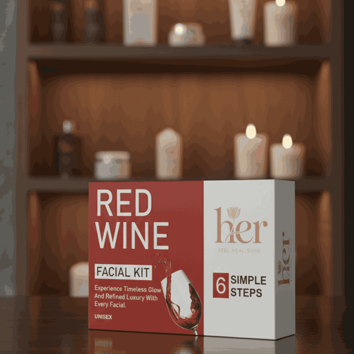 Red Wine Facial Kit – 6 Step Glow Ritual for Youthful Radiance - Sparsh Wellness